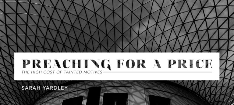Preaching for a Price: The High Cost of Tainted Motives