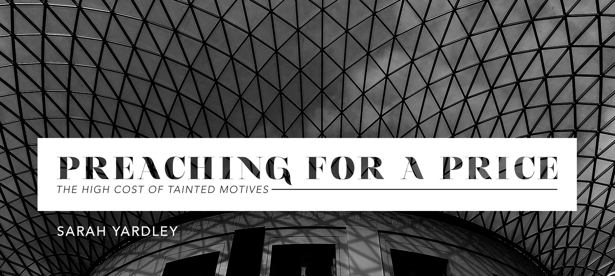 Preaching for a Price: The High Cost of Tainted Motives