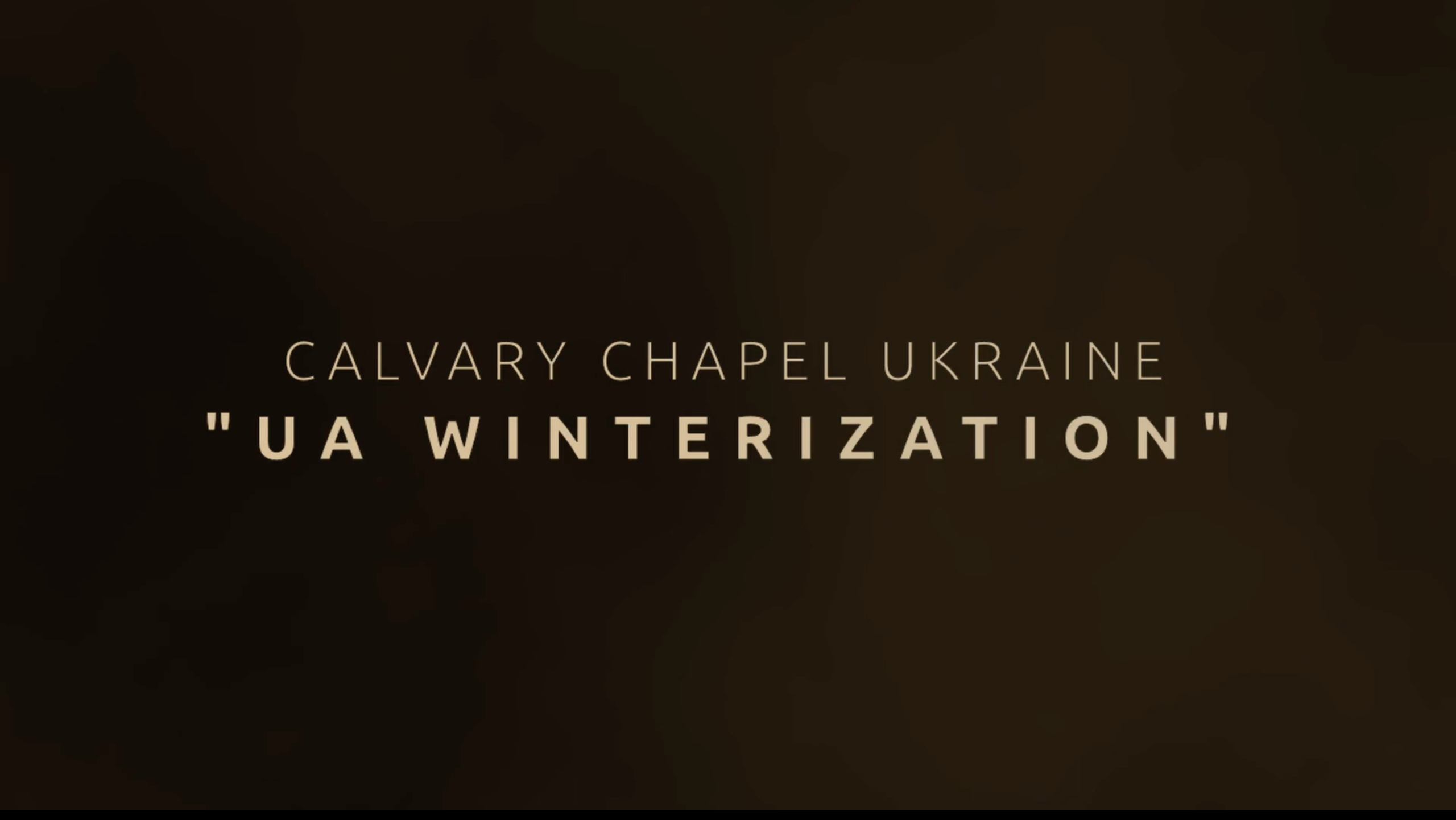 UA WINTERIZATION | How church in Ukraine Unites to Save