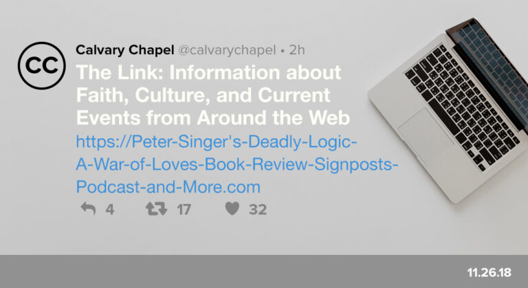 Peter Singer’s Deadly Logic, A War of Loves Book Review, Signposts Podcast & More