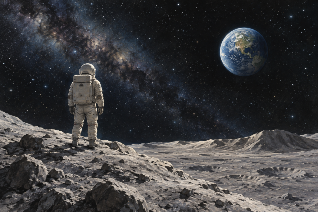 Editorial illustration for Ad Astra: A Film Review