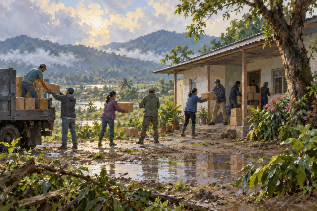 Editorial illustration for Disaster Relief Update