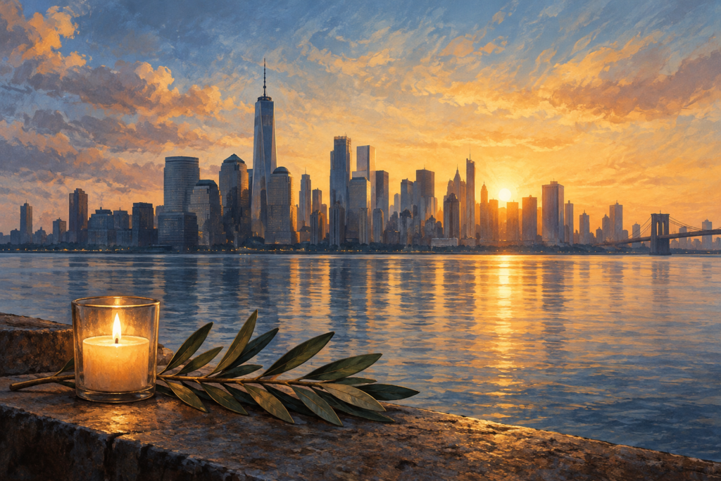 Editorial illustration for You Hear Their Cries: Reflections on September 11