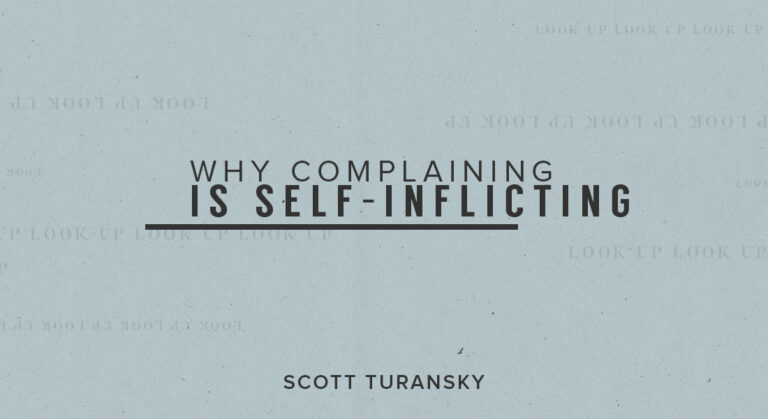 Why Complaining is Self-Inflicting